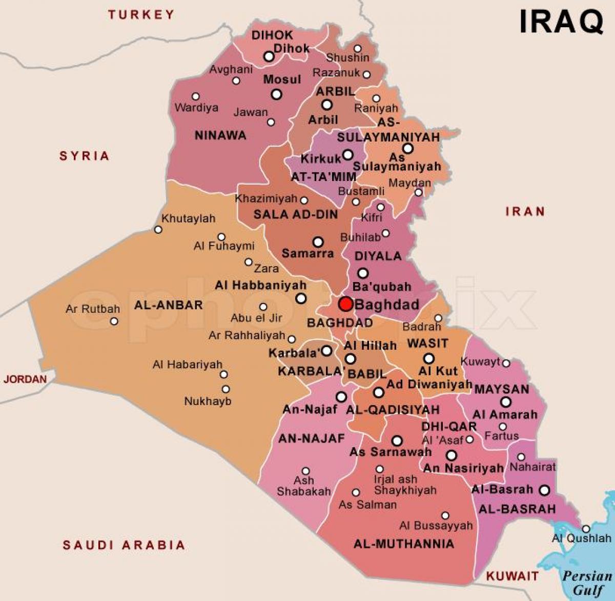 Карта На Ирак