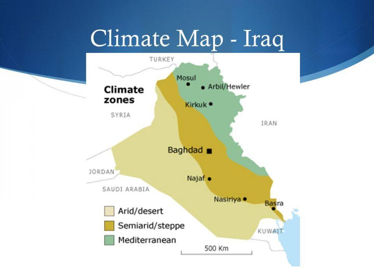 Карта на Ирак на климата