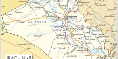 Карта на Ирак пътища