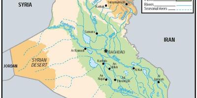 Карта на висотата на Ирак 