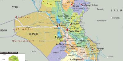 Градове в Ирак на картата
