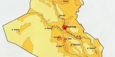 Карта на населението на Ирак 