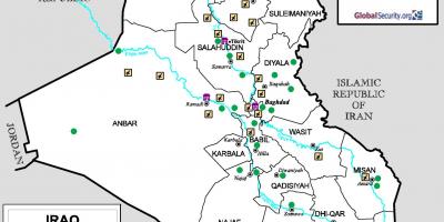 Карта на Ирак летища