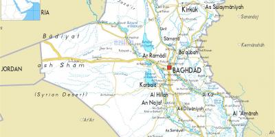 Карта на река Ирак 